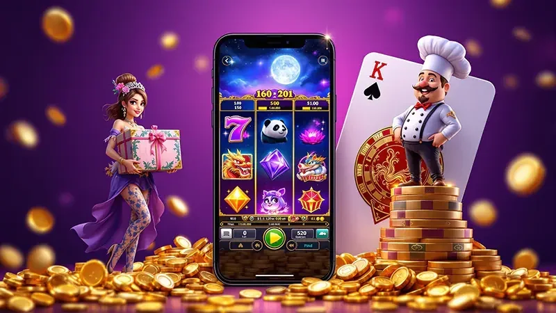 Tampilan tema reel permainan slot IDX66
