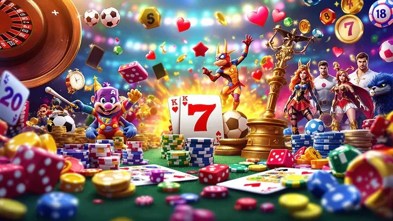 Tampilan permainan slot berwarna di IDX66